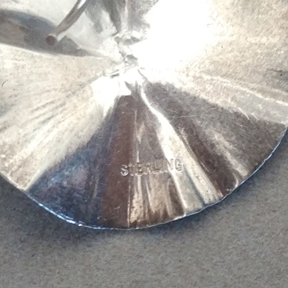 Sterling Silver Star Burst Earrings - Picture 5 of 5